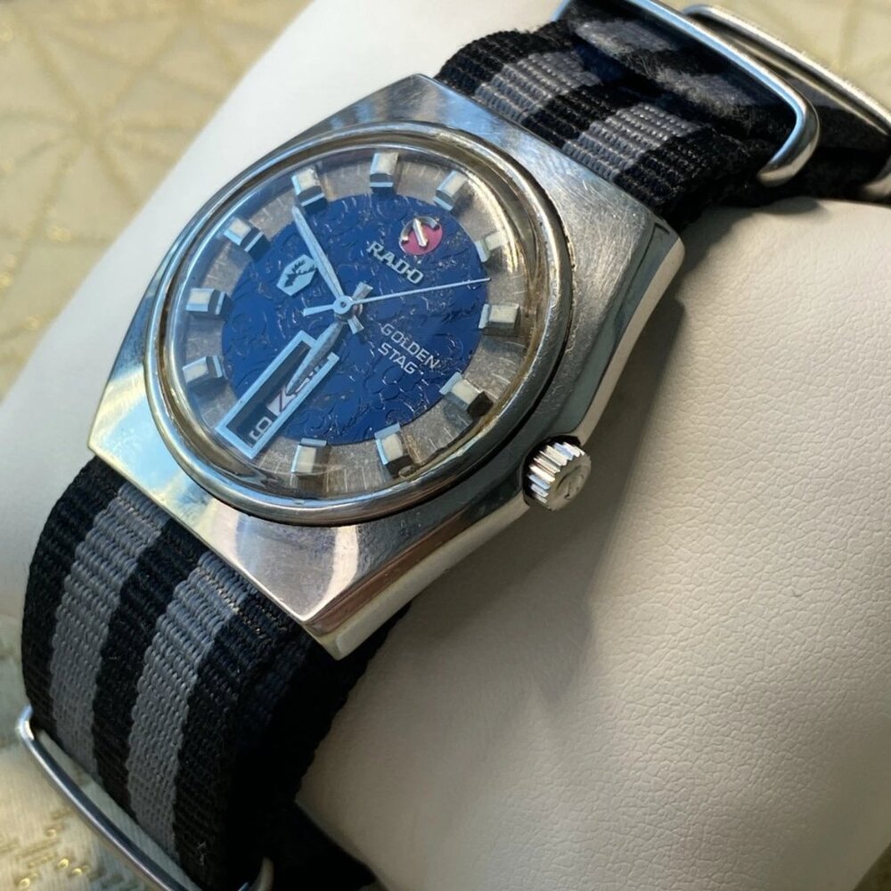 Vintage RADO Golden Stag Automatic 25 Jewels ETA 2789 Swiss 1970s